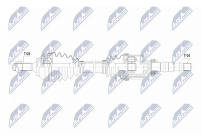 Приводной вал NTY NPW-CT-160