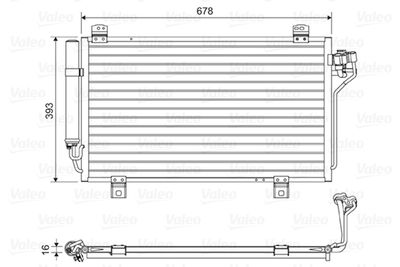 Конденсатор, кондиционер VALEO 814195