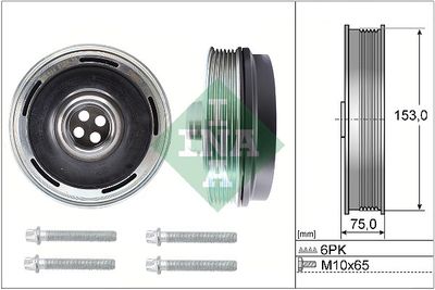Комплект ременных шкивов, коленчатый вал Schaeffler INA 544 0169 20