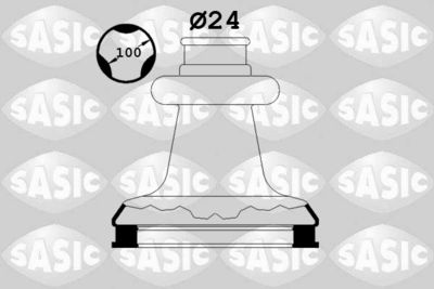 Комплект пыльника, приводной вал SASIC 2003411