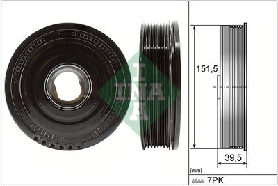 Ременный шкив, коленчатый вал Schaeffler INA 544 0177 10