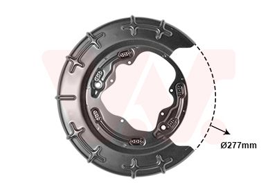 Dubļu sargs, Bremžu disks VAN WEZEL 8207374