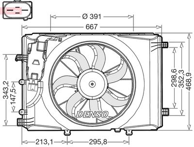 Ventilators, Motora dzesēšanas sistēma DENSO DER17000