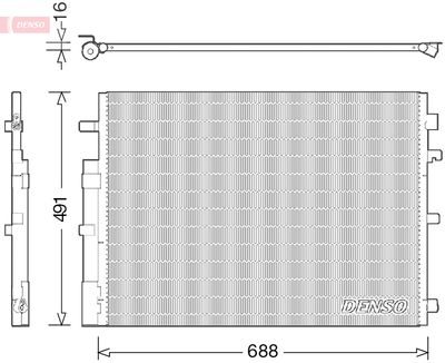 Конденсатор, кондиционер DENSO DCN23050