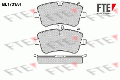 Bremžu uzliku kompl., Disku bremzes FTE 9010319