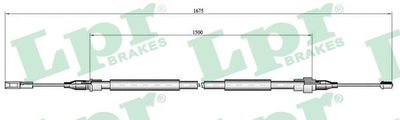 Тросик, cтояночный тормоз LPR C0057B