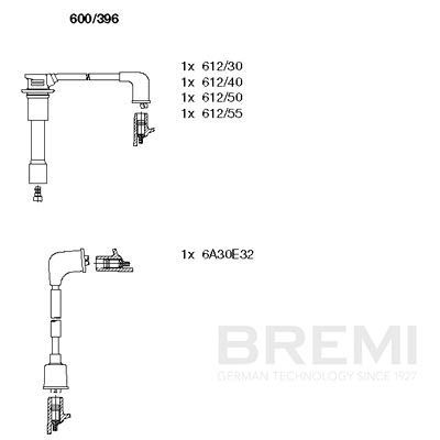 Augstsprieguma vadu komplekts BREMI 600/396