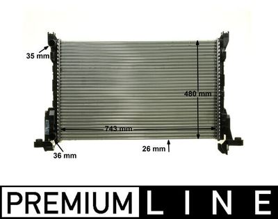 Radiators, Motora dzesēšanas sistēma MAHLE CR 85 000P