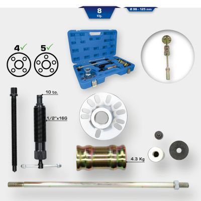 Izspiedēja instrumentu komplekts, iespraužama čaula KS TOOLS BT671200