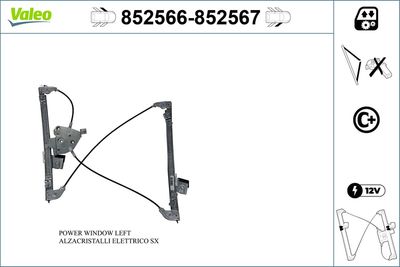Стеклоподъемник VALEO 852566