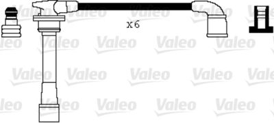 Augstsprieguma vadu komplekts VALEO 346003
