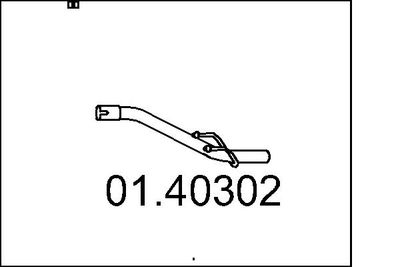 Труба выхлопного газа MTS 01.40302