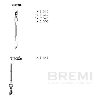Augstsprieguma vadu komplekts BREMI 600/436