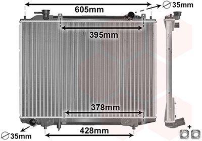 Radiators, Motora dzesēšanas sistēma VAN WEZEL 27002171