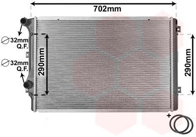 Radiators, Motora dzesēšanas sistēma VAN WEZEL 58002207