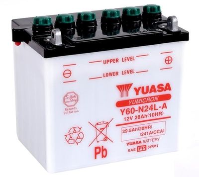 Startera akumulatoru baterija YUASA Y60-N24L-A
