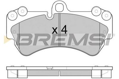 Комплект тормозных колодок, дисковый тормоз BREMSI BP3098CE