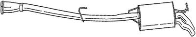 Izplūdes gāzu trokšņa slāpētājs (pēdējais) BOSAL 288-475