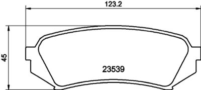 Bremžu uzliku kompl., Disku bremzes HELLA PAGID 8DB 355 009-391
