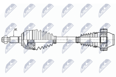 Приводной вал NTY NPW-AU-025