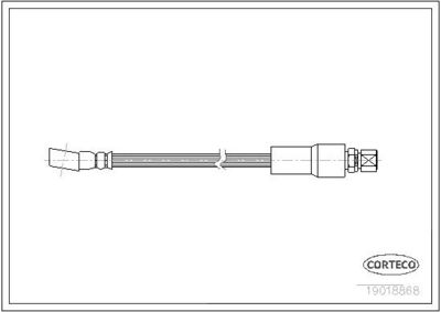 Bremžu šļūtene CORTECO 19018868