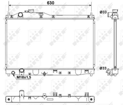 Radiators, Motora dzesēšanas sistēma NRF 53180