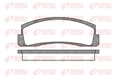 Bremžu uzliku kompl., Disku bremzes REMSA 0103.00