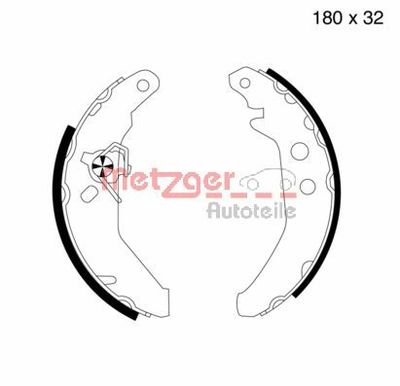 Bremžu loku komplekts METZGER MG 501