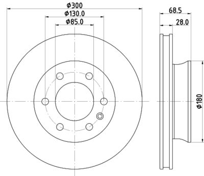 Bremžu diski HELLA PAGID 8DD 355 131-891