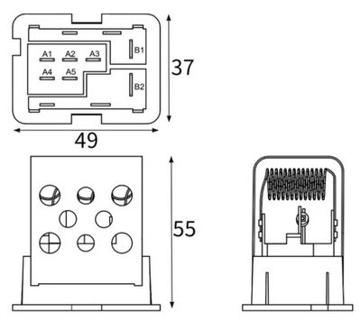 Сопротивление, вентилятор салона MAHLE ABR 188 000S