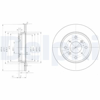 Bremžu diski DELPHI BG3062