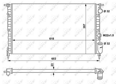Radiators, Motora dzesēšanas sistēma NRF 507465