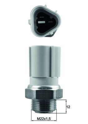 Термовыключатель, вентилятор радиатора MAHLE TSW 57