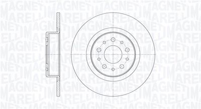 Тормозной диск MAGNETI MARELLI 361302040139