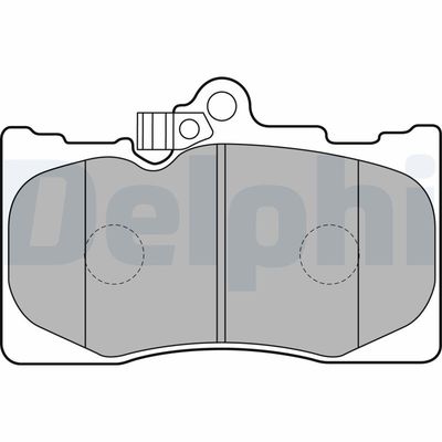 Bremžu uzliku kompl., Disku bremzes DELPHI LP2122