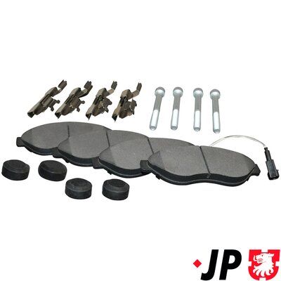 Bremžu uzliku kompl., Disku bremzes JP GROUP 4163603910