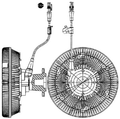 Sajūgs, Radiatora ventilators MAHLE CFC 221 000P