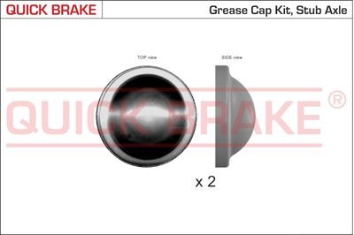 QUICK BRAKE 9829K Vāks, Riteņa rumbas