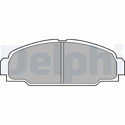 Bremžu uzliku kompl., Disku bremzes DELPHI LP607