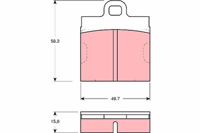 Комплект тормозных колодок, дисковый тормоз TRW GDB103