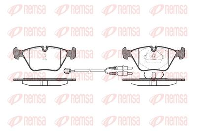 Комплект тормозных колодок, дисковый тормоз REMSA 0270.22
