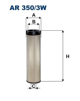 Sekundārā gaisa filtrs FILTRON AR 350/3W