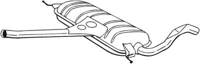 Средний глушитель выхлопных газов BOSAL 282-543