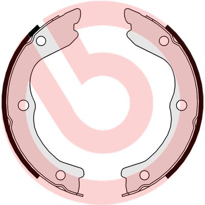 Bremžu loku kompl., Stāvbremze BREMBO S 56 543