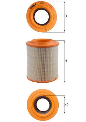 Воздушный фильтр KNECHT LX 1275