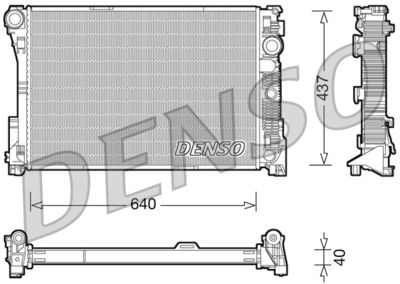 Radiators, Motora dzesēšanas sistēma DENSO DRM17045