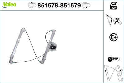 Стеклоподъемник VALEO 851578
