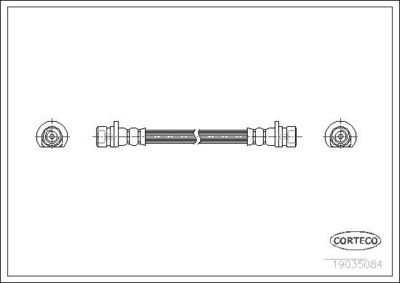 Тормозной шланг CORTECO 19035084