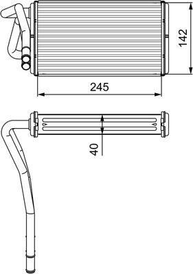 Теплообменник, отопление салона VALEO 812277
