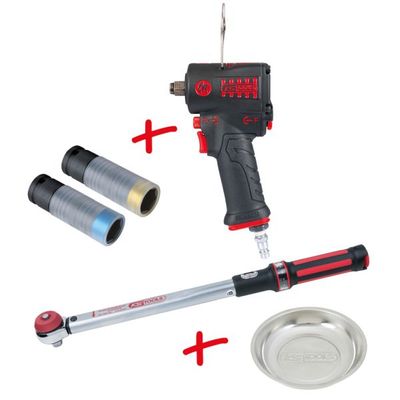 Trieciena skrūvgrieža komplekts (Pneimatiskais) KS TOOLS 515.1260